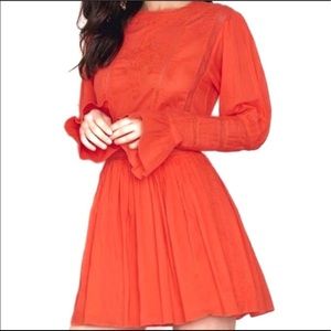 Free People | Size 0 Orange Mini Dress